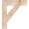 Ekena Millwork Traditional Block Smooth Bracket w/ Offset Brace, Douglas Fir, 7 1/2"W x 28"D x 32"H BKT0806X28X32TRA05SDF - alternate 2